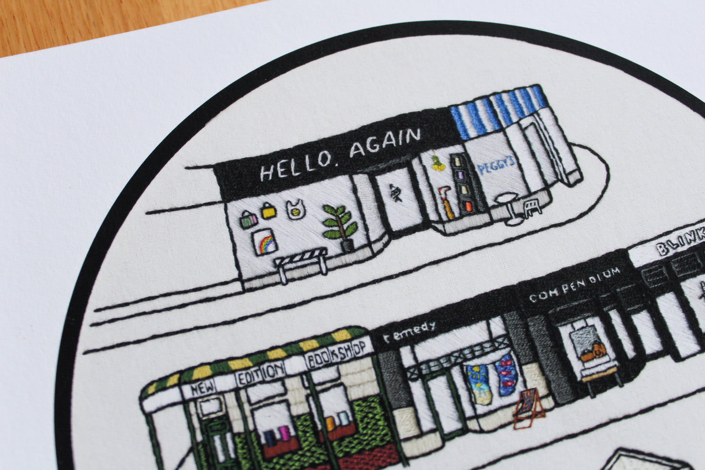 Freo Shops Embroidery Print