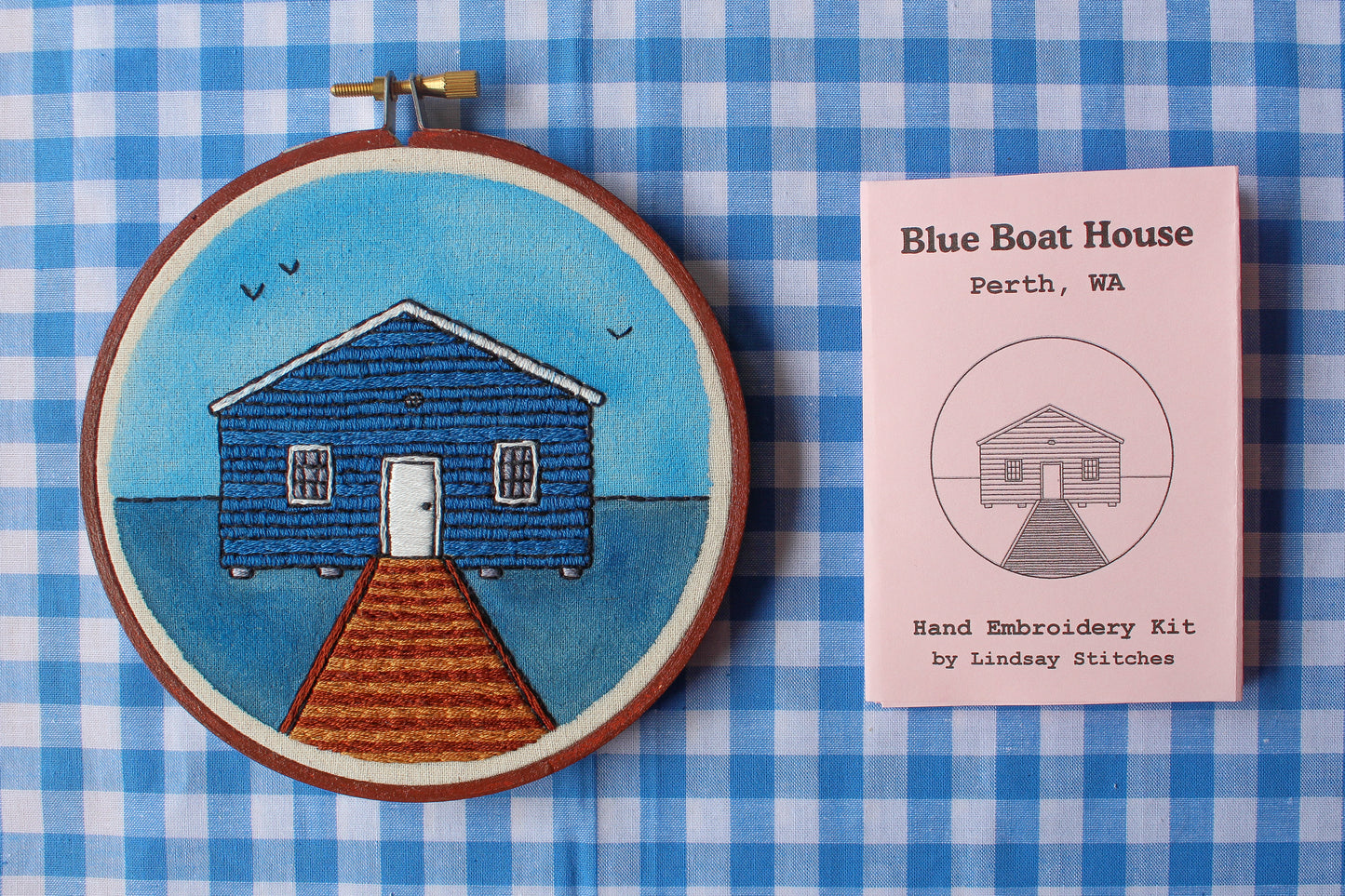 Perth Blue Boat House Hand Embroidery Kit