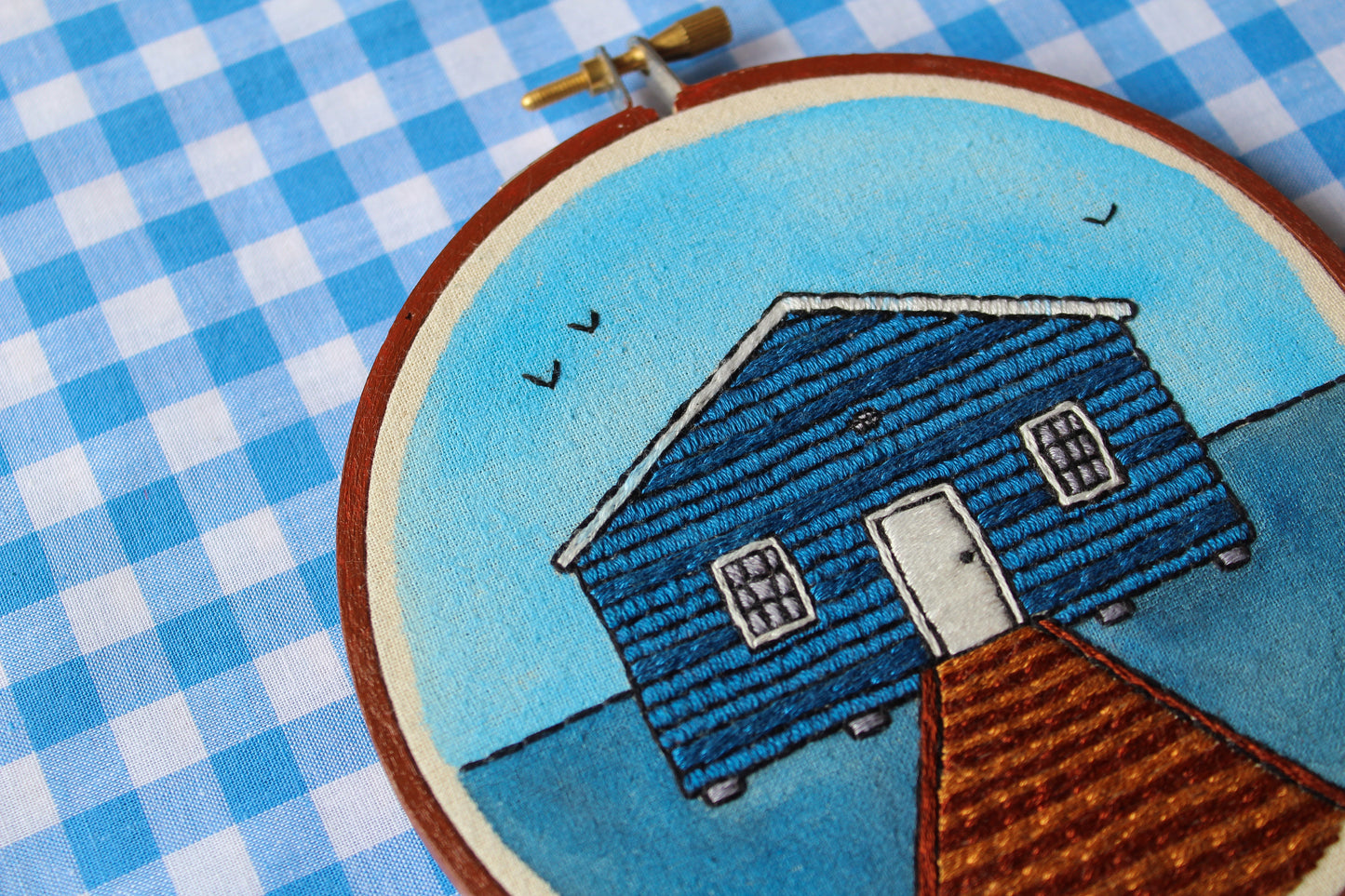 Perth Blue Boat House Hand Embroidery Kit